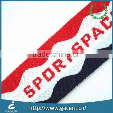 Different size woven elastic jacquard webbing for bag seat belt