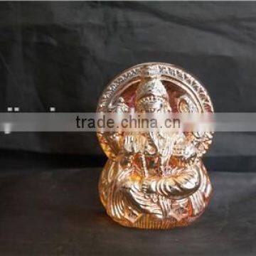 Crystal India Elephant God Golden Colour photo-4