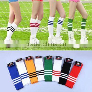 Men and Women popular Unisex customized free size knee high soccer socks