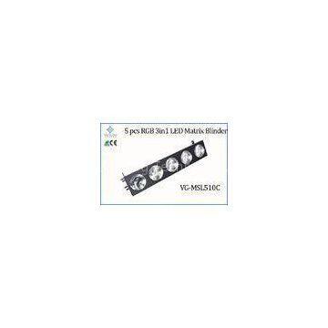 10W 5pcs RGB 3in1 LED Matrix Blinder Light DMX Control Disco Show Stage Lighting