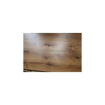 Direct facotry offer smoked european oak engineered wood flooring