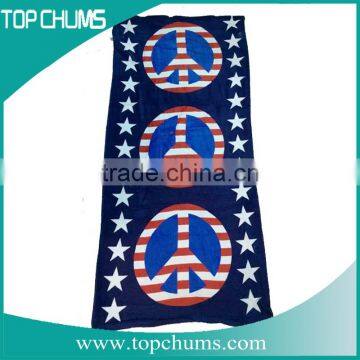 Good Quality Oketex personalise terry velour beach towel custom