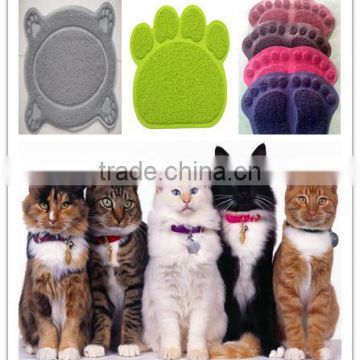 Small Quantity custom size custom design PVC coil cat litter mat/6 kinds design cat litter cat/Beige PVC coil kitty litter mat