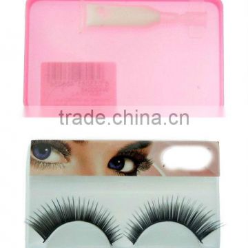 Mink Strip Eyelashes Wholesale Factory Price Mink Eye Lashes Extensions,Synthetic Mink False Eyelashes with Glue Supplier Yiwu