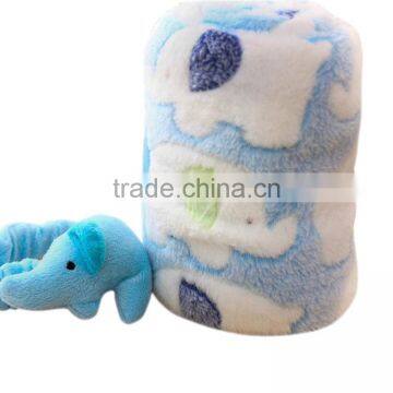 Fancy Printed Elephant Baby Blanket photo-3