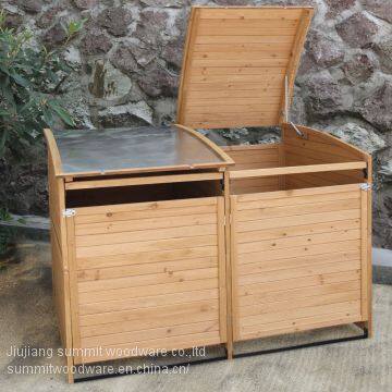 Wooden Garbage Storage Bin photo-3