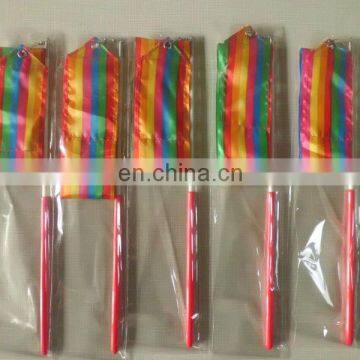 Colourful phythmic gymnastics ribbons,dance ribbons for kids