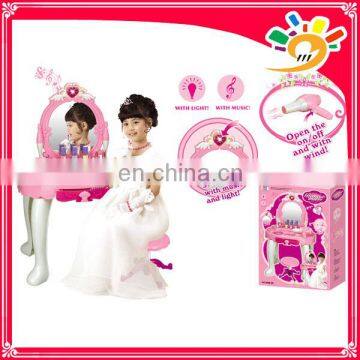 Dressing table with music and light funny game toys for girl