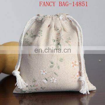 Handmade Eco-friendly Small Jute Bag Drawstring Bag