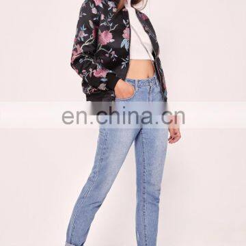 2016 New Style Premium Jacquard Bomber Jacket Women Fashion Jacket for Wholesale photo-2