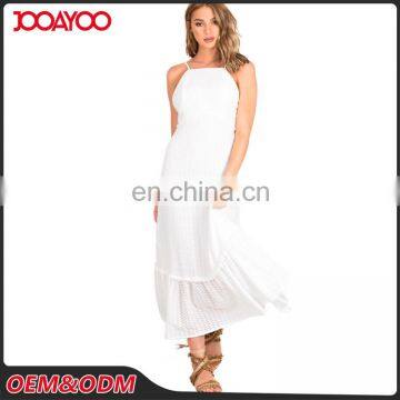 2017 New Arrival One Piece Casual Backless White Slip Maxi Dress Latest Dress Designs Photos photo-3