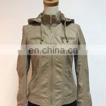 New custom woman leather coats fashion jackets