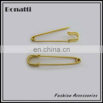 fashion design golden safety pin for garment