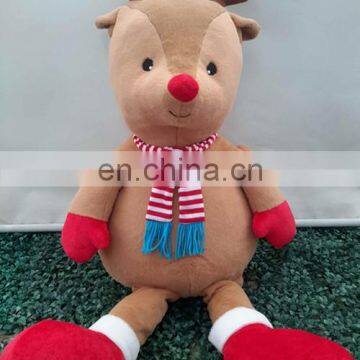 Custom Plush toy stuffed animal toy Chiristmas Deer cartoon characters