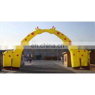 2018 entrance arch designs inflatable giraffe arch