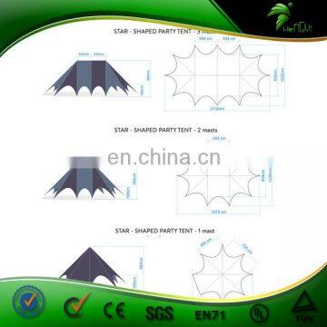 Latest Fashion Double Large Luxury Wedding Star Tent
