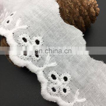 4cm OLT0099 hot sale eco-friendly cotton lace crochet embroidery trimming lace