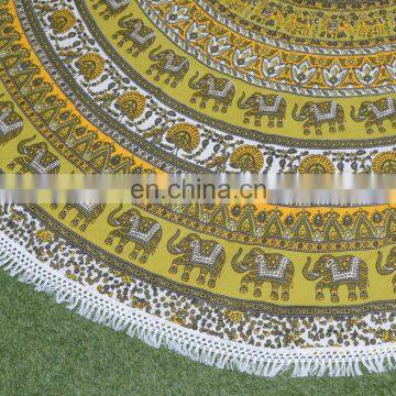 72 Inches Fancy Round Wedding Table Decoration Table Cover photo-4