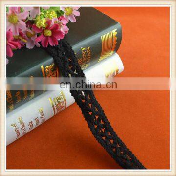 High quality geometric cotton crochet lace trim for dress/apprael