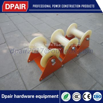 cable laying guide wheel ground pulley block