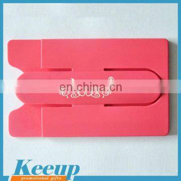 Promotional Item Silicone Phone Wallet With Stand