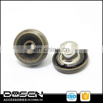 Fashion Bronze color Open hollow Metal Jeans Button, push button cap, for blue jean caps