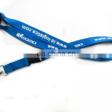 2014 cheap polyester lanyard with silk screen printing logo /custom lanyard