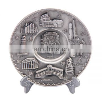 Souvenirs of Italy Tower of Pisa Roma Venezia Bologna Decoration metal Plate souvenir plate