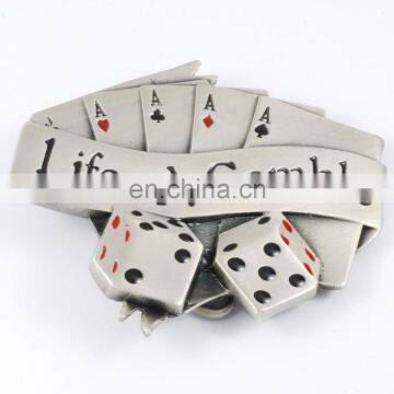 2017 HOT SALE China manufacturers Quality CASINO Silver Belt Buckle