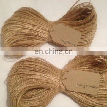 100m Luxury 2-Ply Natural Jute string hessian burlap twine rustic/sisal cord