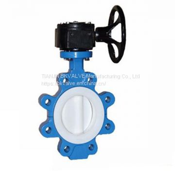 reducer full PTFE lined lug butterfly valve  дроссельный клапан