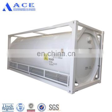 ASME Standard LR Certified New 20ft T75 Tank Container liquid oxygen nitrogen transport tank container price