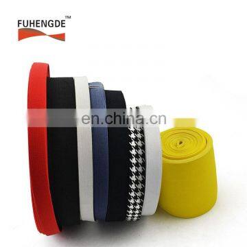 Factory direct sale high quality colorful soft elastic webbing