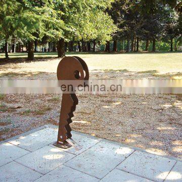 Corten Steel Cycle Stand Statue for Parking photo-4