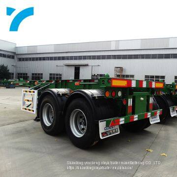 Skeleton 2axles 20FT Container Chassis Container Semi Truck Trailer photo-2