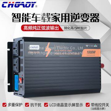 Pure sine wave 1000w-12v-230v automotive inverter-eu 44 with LCD