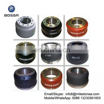 Heavy Duty Truck Casting Brake Drum 301010414