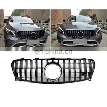 GT R Front Grille Grill 15-17 for Mercedes Benz GLA X156 GLA200 GLA250 GLA45 AMG