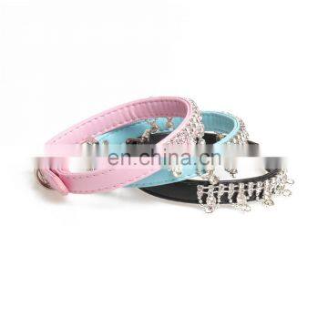 Luxury and Noble pu Rhinestone Pet Collar Dog Collar photo-3
