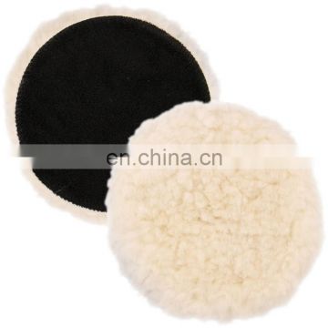 China manufacturer wholesale 5.5 inch round cleaning car buffing and polishing wool felt pad