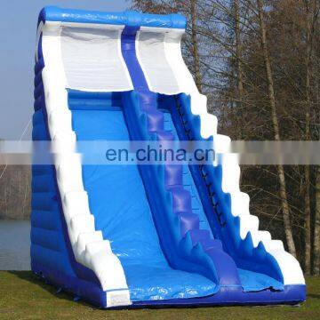 Inflatables Dry Slides Outdoor Inflatable Blue Wave Boncer Slide For Sale photo-2