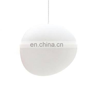 Нестандартные вручную сделанные стеклянные люстры из белого стекла, декоративные подвесные лампы photo-3