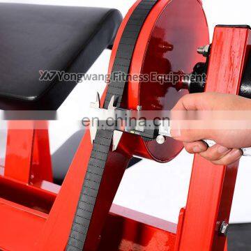 High Quality Gym Seated Dumbbell Plate Loaded Dual Biceps Curl Bar photo-5