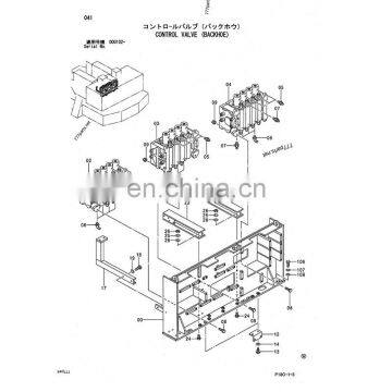 FOMI 4480287 EX1900-5 EX1900-6 Main Control Valve Hydraulic Valve