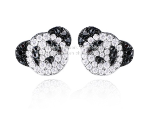 Panda Head Earrings photo-3