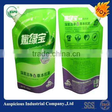 Liquid packaging laundry detergent bag