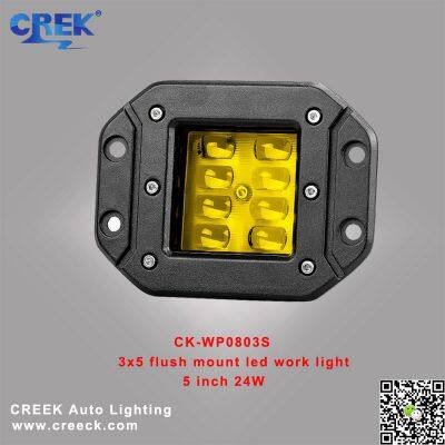 5 ДЮЙМОВАЯ 24ВАТТНАЯ НАКАЛАДНАЯ РАБОЧАЯ ЛАМПА НА ОСНОВЕ LED