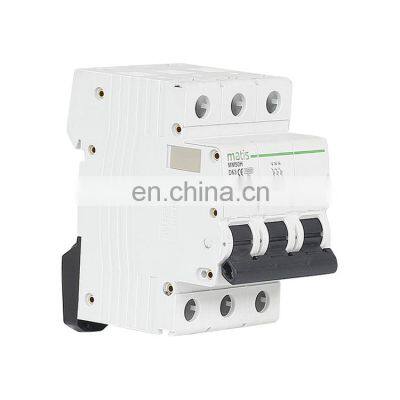 Durable high quality safe material easy to operate Matis MM50H-3P 380V 50/60hz electrical mini circuit breakers