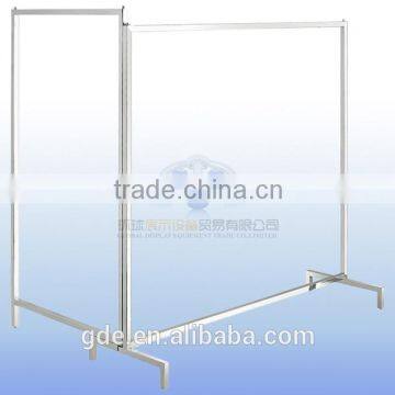 Two sides stainless steel garment display rack