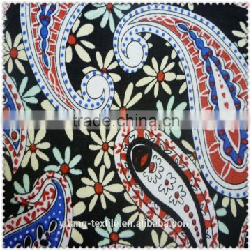 Rayon printed pattern cloth fabric